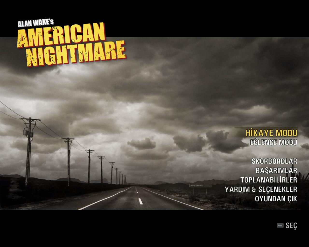 Alan Wake American Nightmare Türkçe yama 2. ekran görüntüsü