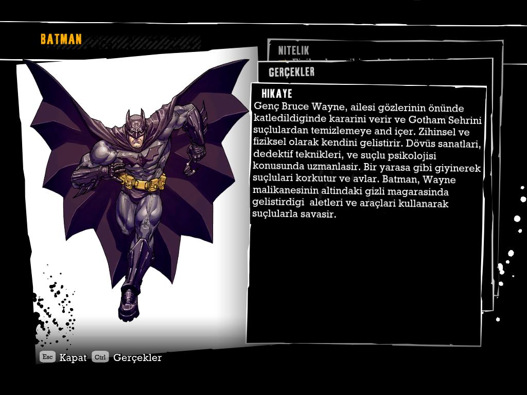 Batman: Arkham Asylum Türkçe yama 1. ekran görüntüsü