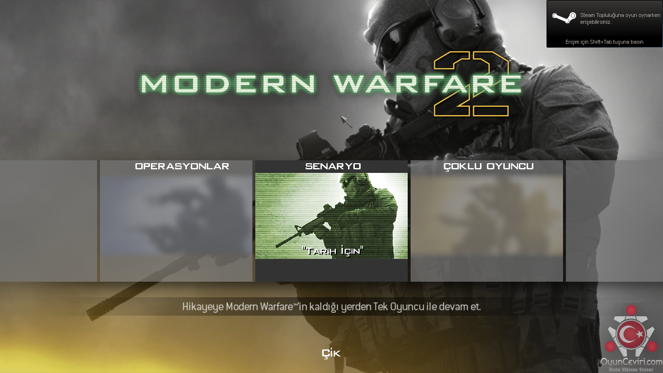 Call of Duty: Modern Warfare 2 Türkçe yama 2. ekran görüntüsü