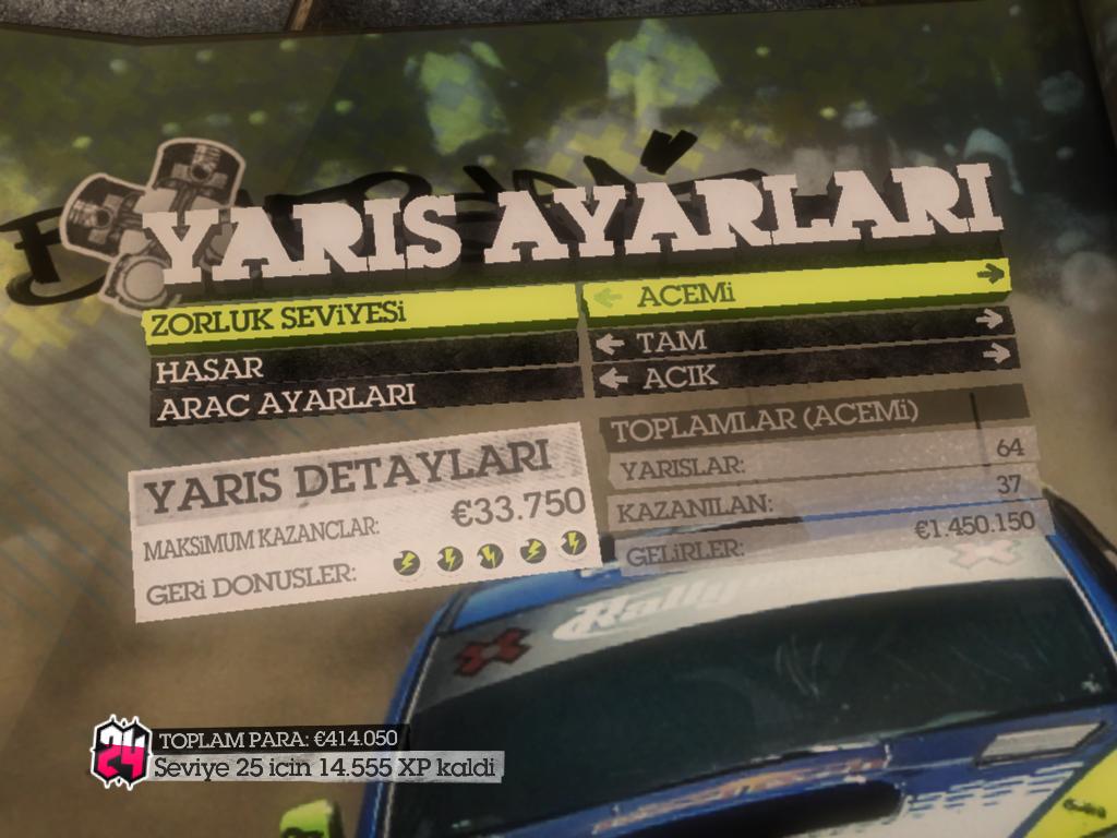 Colin Mcrae DIRT 2 Türkçe yama 1. ekran görüntüsü