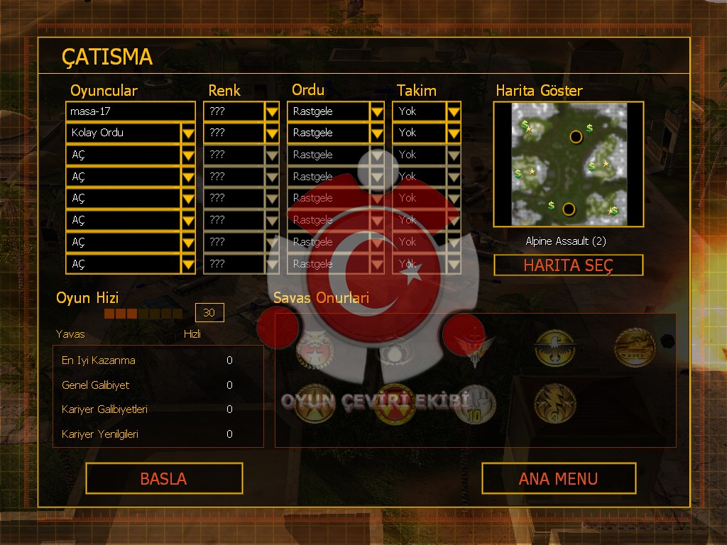 Command Conquer Generals Türkçe yama 1. ekran görüntüsü