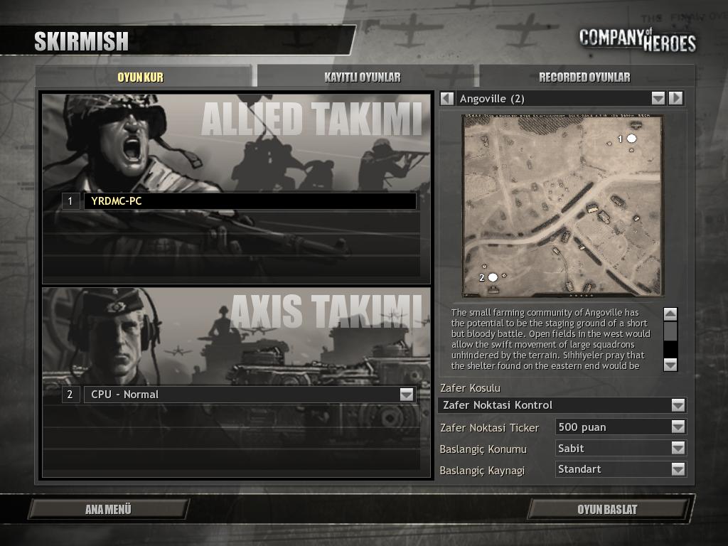 Company of Heroes Türkçe yama 2. ekran görüntüsü