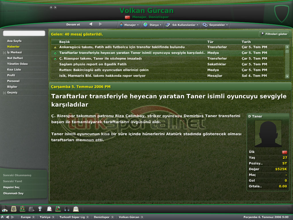 Football Manager 2007 Türkçe yama 2. ekran görüntüsü