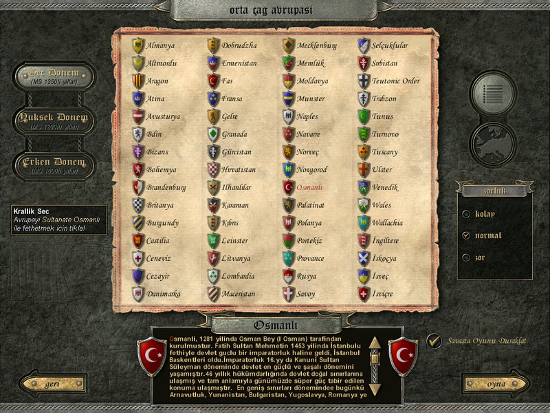Knights of Honor Türkçe yama 1. ekran görüntüsü
