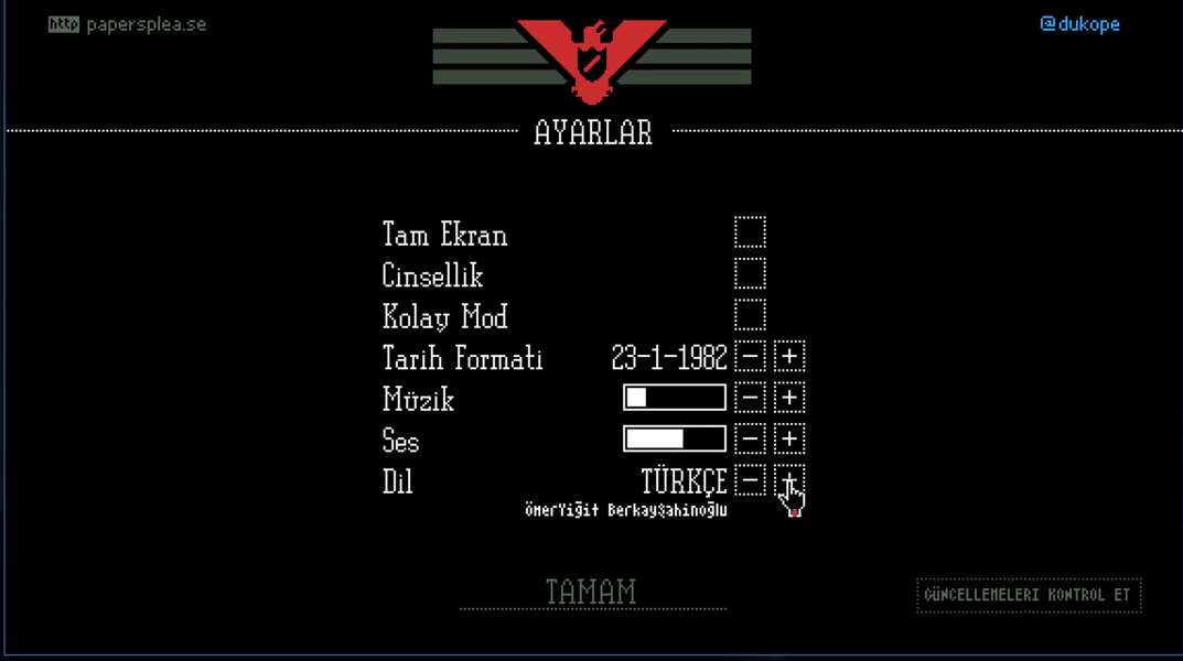 Papers, Please Türkçe yama 1. ekran görüntüsü
