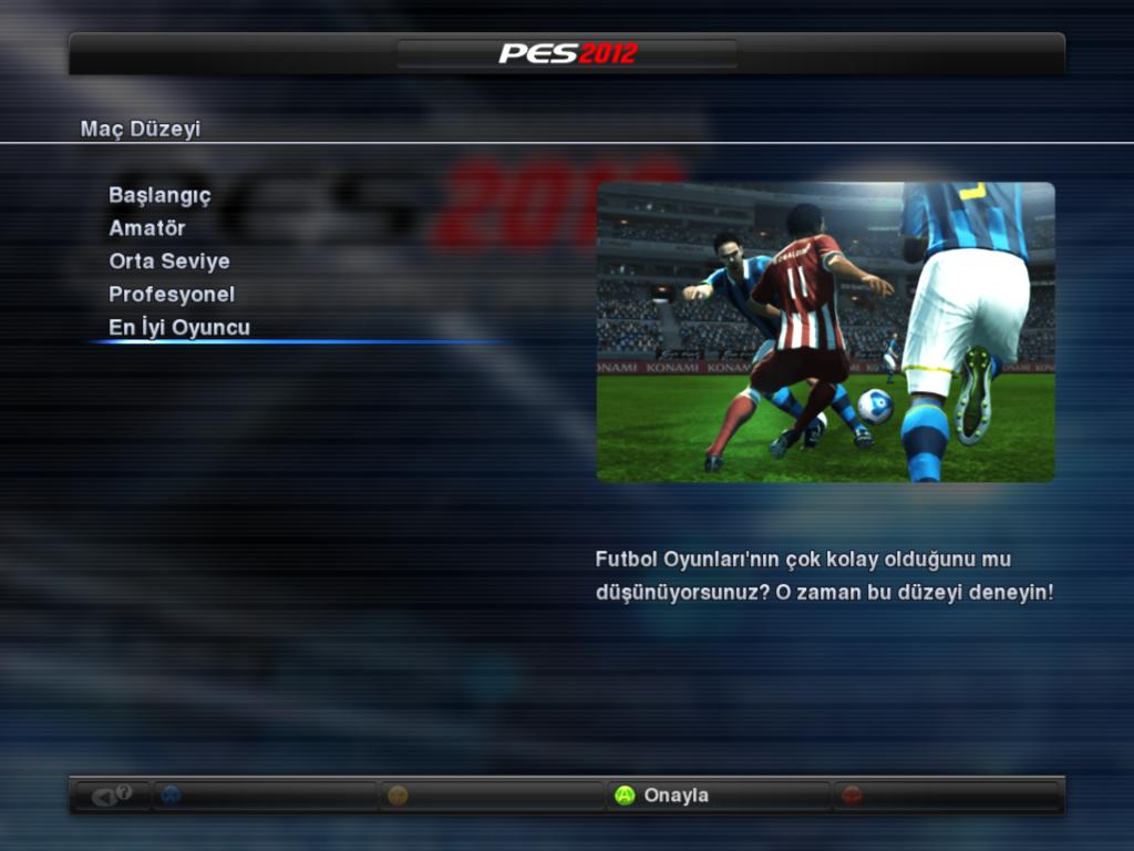 Pro Evolution Soccer 2012 Türkçe yama 1. ekran görüntüsü