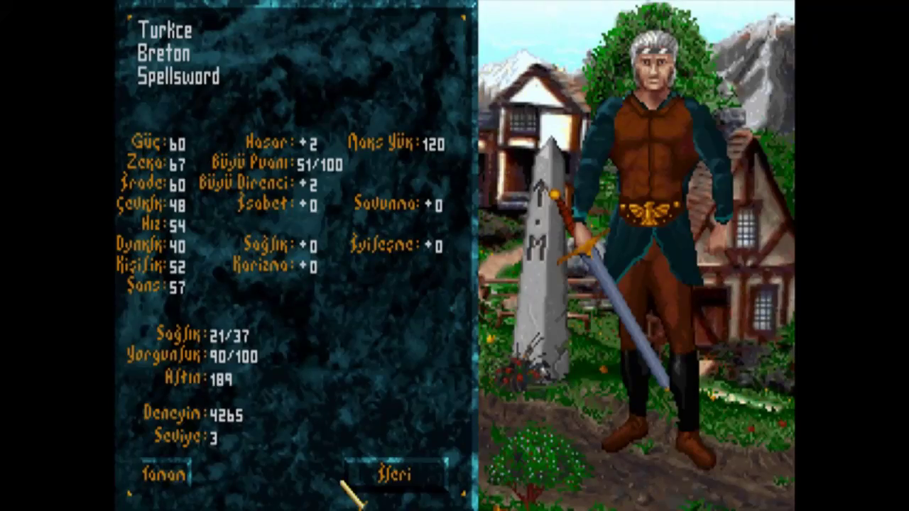 The Elder Scrolls: Arena Türkçe yama 3. ekran görüntüsü