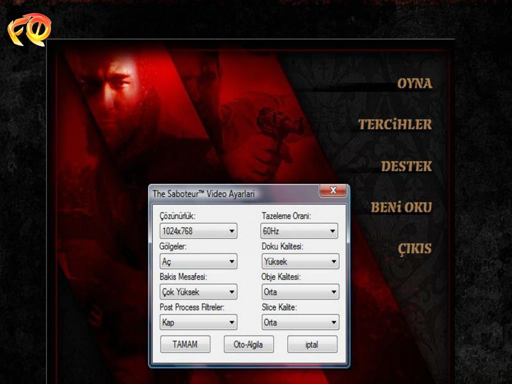 The Saboteur Türkçe yama 1. ekran görüntüsü