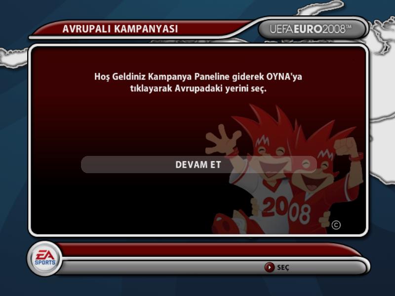 UEFA Euro 2008 Türkçe yama 2. ekran görüntüsü